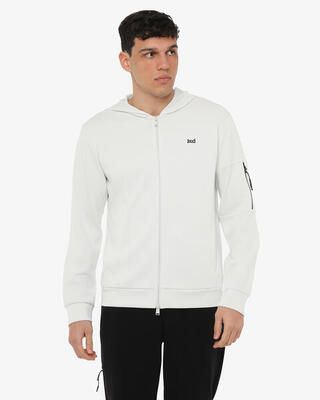 Schwarzes Fitness-Sweatshirt aus Synthetik für Herren
