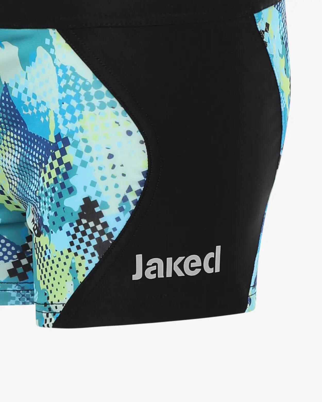 Blauer und bunter Badeanzug für Jungen und Mädchen aus synthetischem Material zu 2/4