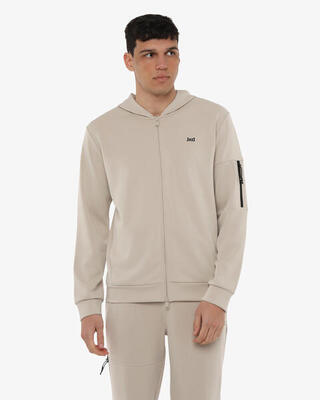 Schwarzes Fitness-Sweatshirt aus Synthetik für Herren