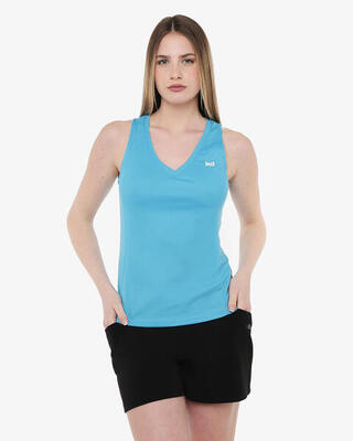 Zwarte synthetische fitness tanktop voor dames