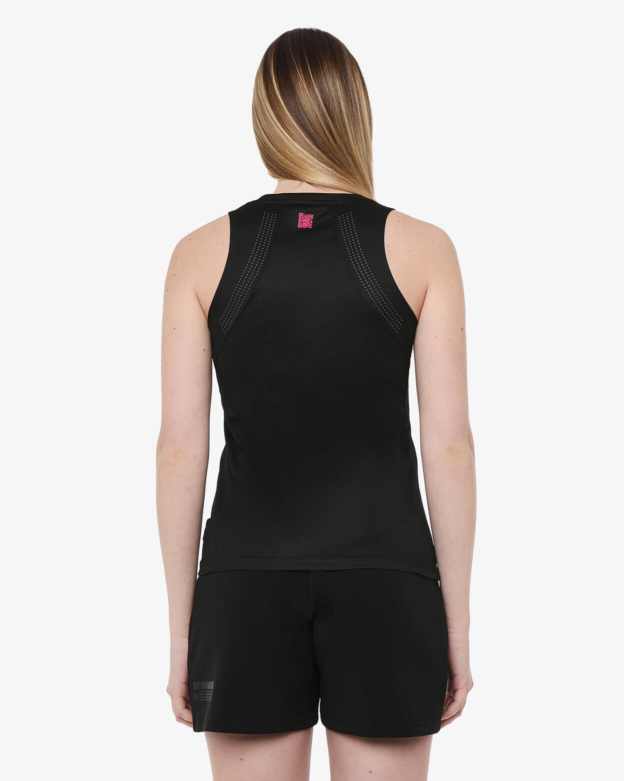 canotta  nero da donna in mat. sintetico da fitness 2/4