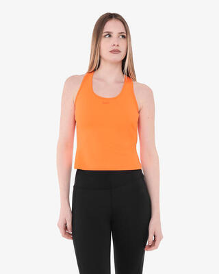 Oranje synthetisch fitness tanktopje voor heren en dames