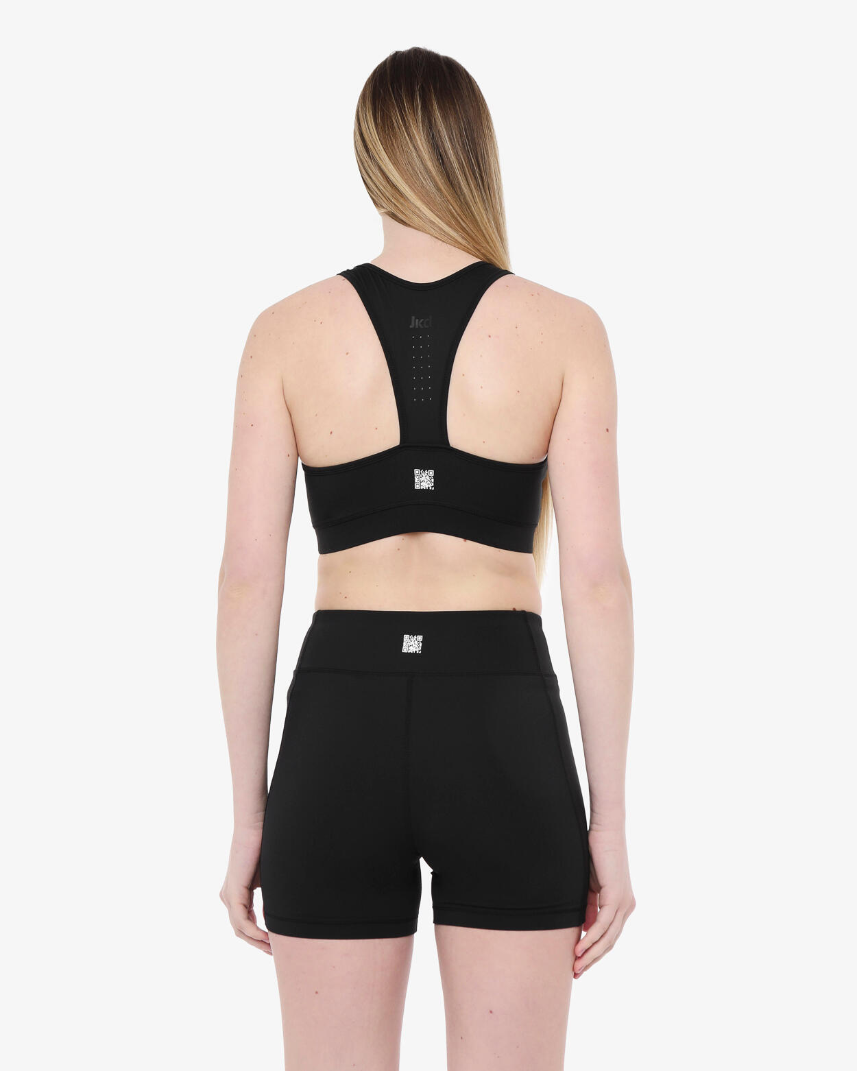 canotta  nero da donna in mat. sintetico da fitness 2/4