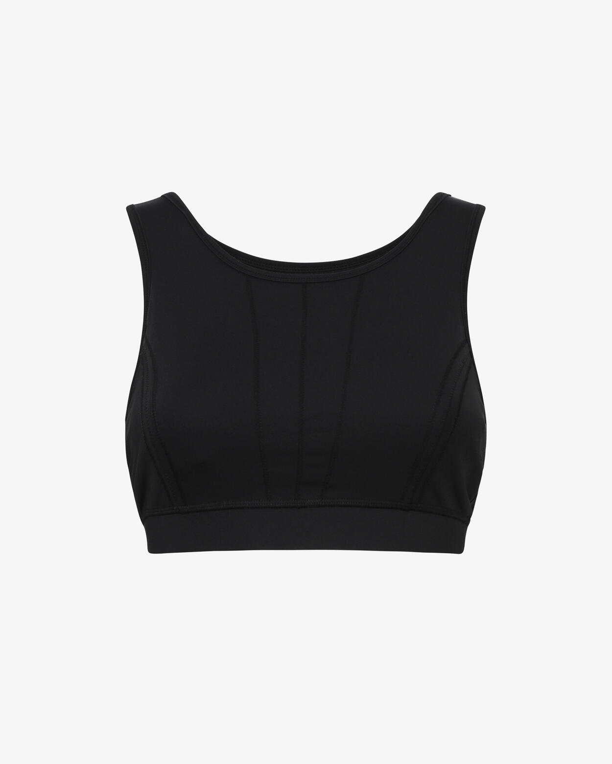 canotta  nero da donna in mat. sintetico da fitness 4/4