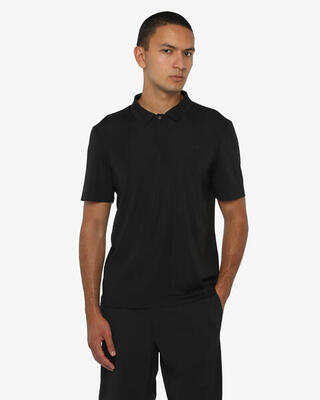 Taupe poloshirt voor heren in synthetisch materiaal voor fitness