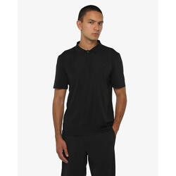 Polo homme vert sauge en matière synthétique pour le fitness