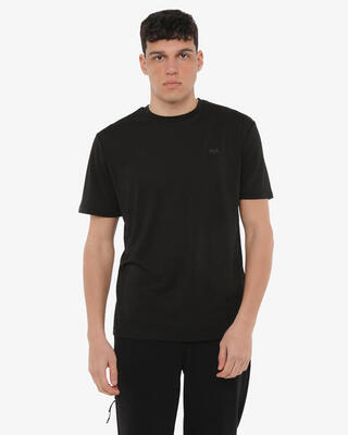 Zwart synthetisch fitness-t-shirt voor heren