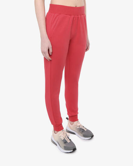 Damen-Fitnesshose aus Synthetik in Melange-Grau