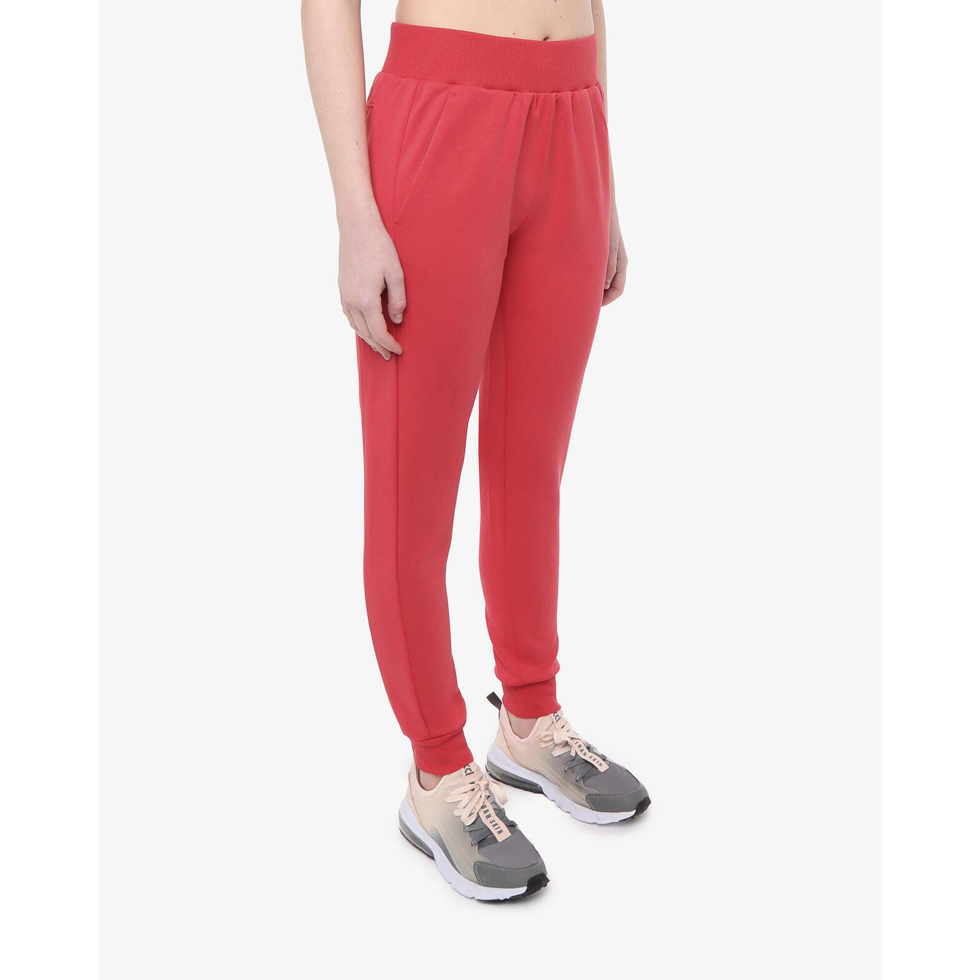 Jaked - Pantalon De Fitness Synthétique Corail Pour Femme - Pantalons - Rose|rouge - S - Decathlon