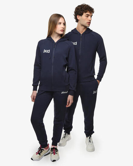 Marineblaue synthetische Fitnesshosen für Herren und Damen