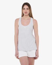 débardeur de fitness synthétique blanc pour femme