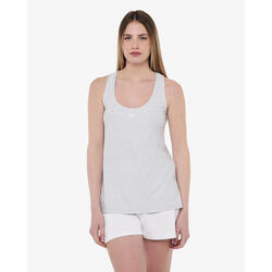 débardeur de fitness synthétique blanc pour femme