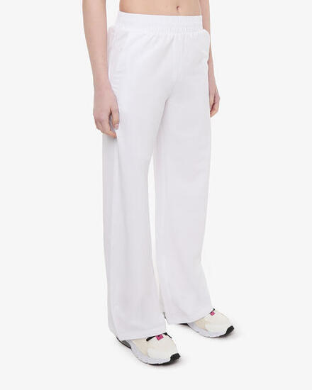 Himbeerfarbene Synthetik-Fitnesshose für Damen