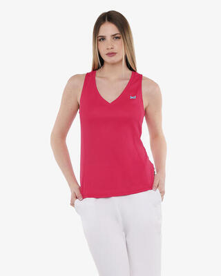 Zwarte synthetische fitness tanktop voor dames