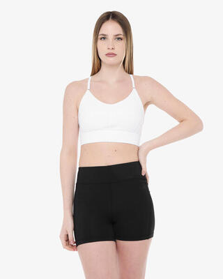 Zwarte synthetische fitness tanktop voor dames