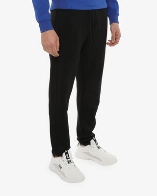 Heren militairgroene synthetische fitnessbroek
