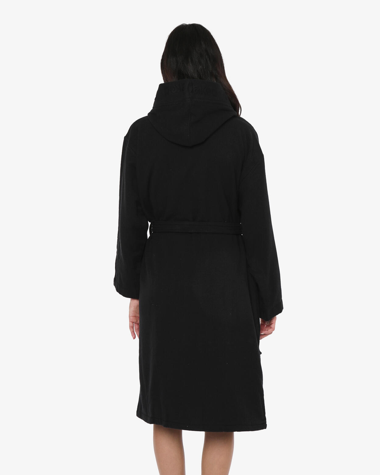 peignoir de fitness en coton noir pour hommes et femmes 2/4