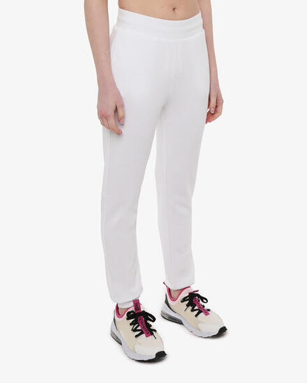 hellblaue Synthetik-Fitnesshose für Damen