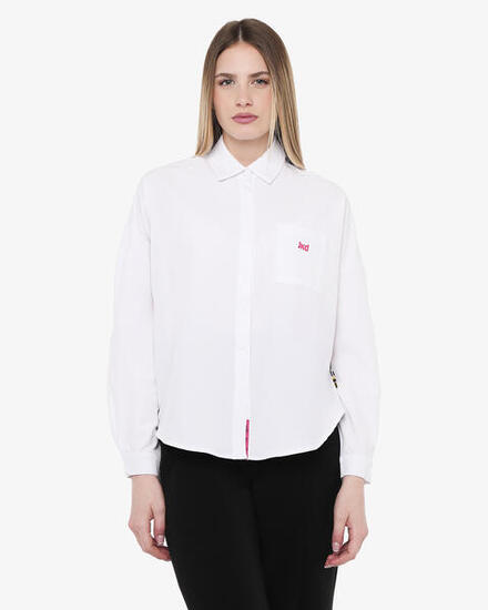 t-shirt de fitness synthétique blanc pour femme