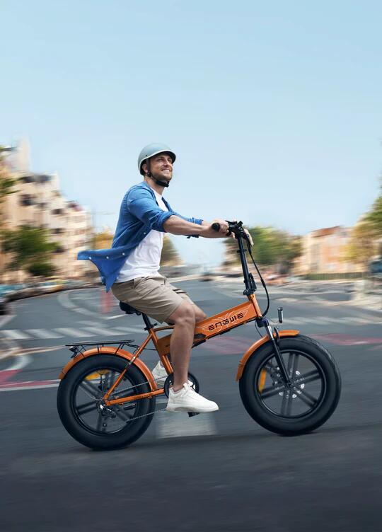 Bicicleta Elétrica Dobrável – Engwe EP2 Boost - Laranja - Lim. 25kmh 4/4
