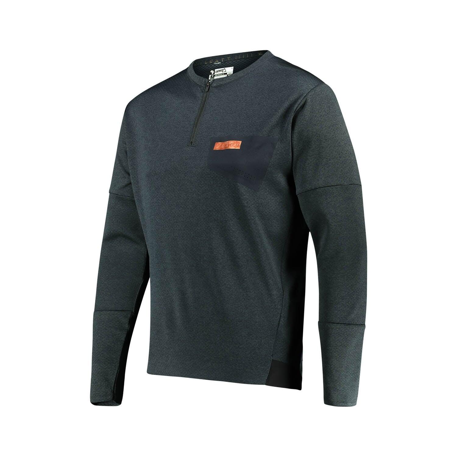 Maillot Manches Longues VTT Trail Malbec Rouge Noir LEATT