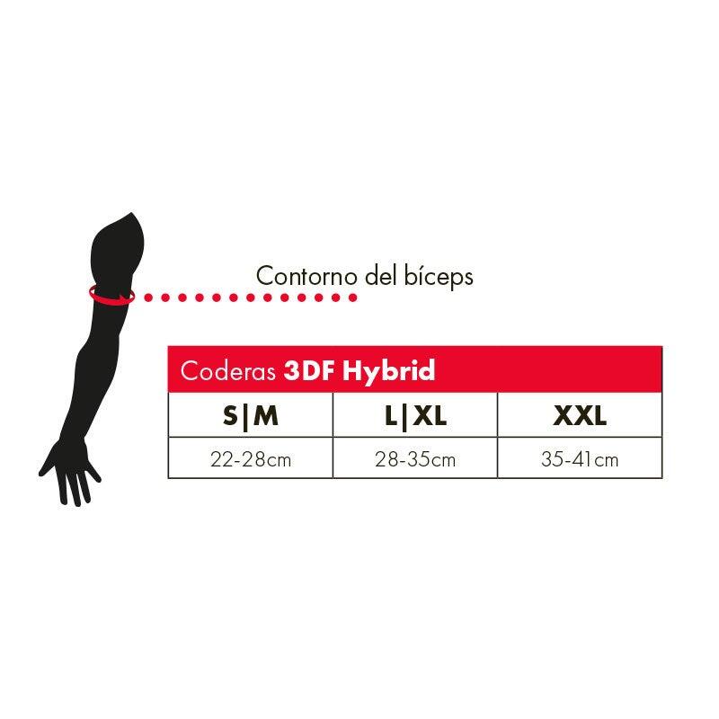 Almofadas de cotovelo Leatt 3df 6.0 hybrid 5/8