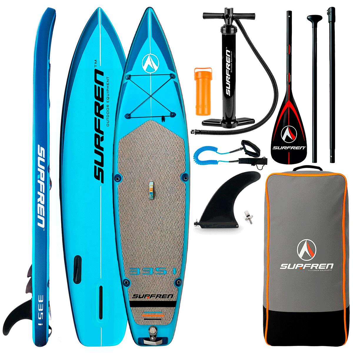 SURFREN Tabla Paddle Surf Hinchable SURFREN 335i - Touring Doble Capa PVC