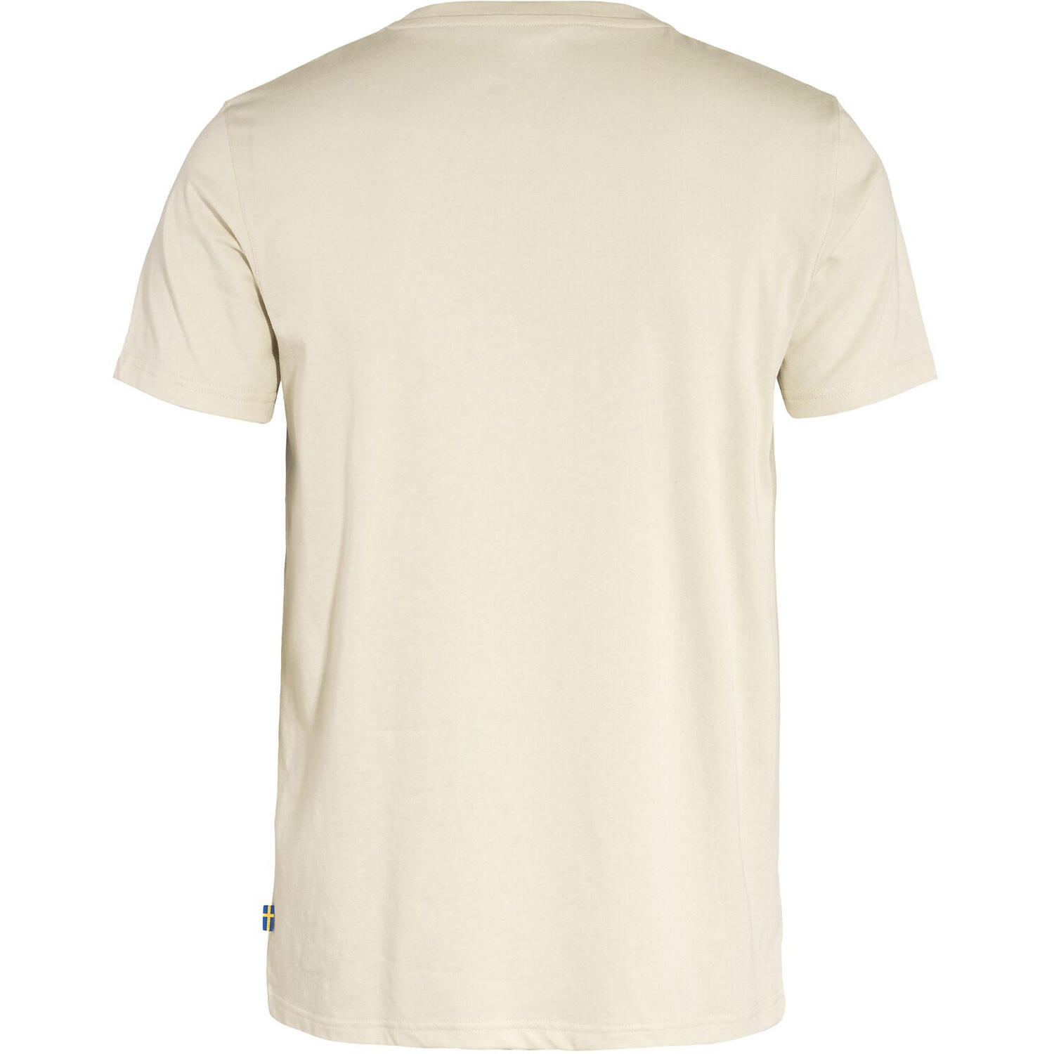 Camiseta Blanco Roto Fjallraven Logo Chalk White Práctica y Duradera 4/6