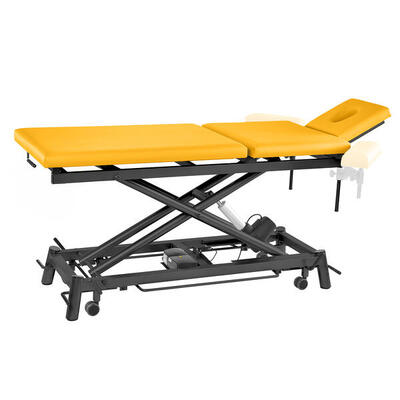 Elektrische Therapieliege Ecofresh 3.0, 80 cm, 3-teilig Safran Anthrazit