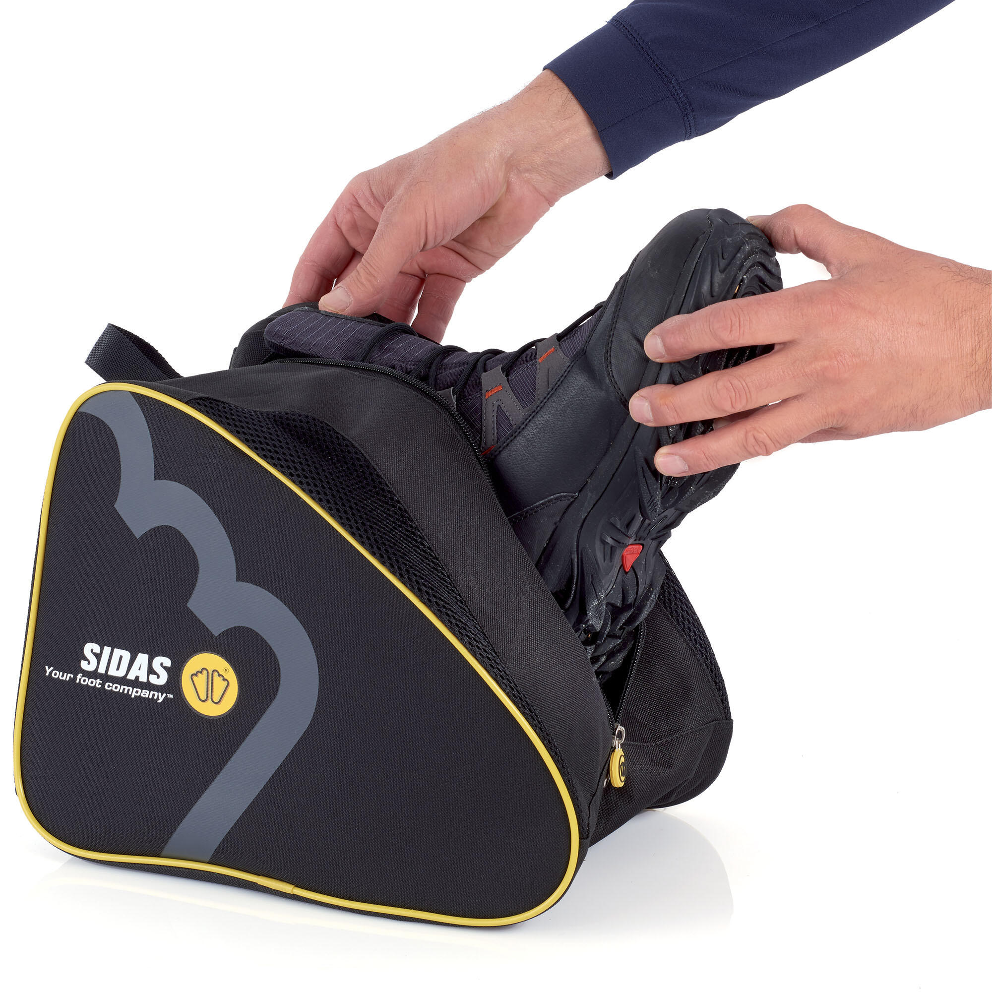 Running or hiking shoe bag - Nylon Shoe Bag Black 2/4