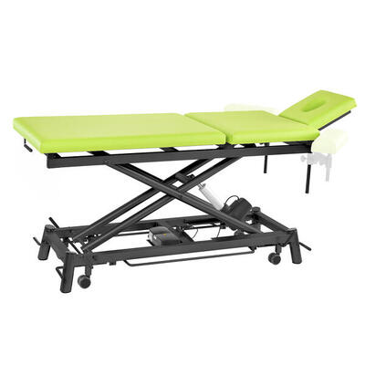 Elektrische Therapieliege Ecofresh 3.0, 80 cm, 3-teilig Lindgrün Anthrazit