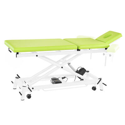 Elektrische Therapieliege Ecofresh 3.0, 80 cm, 3-teilig Lindgrün Weiß