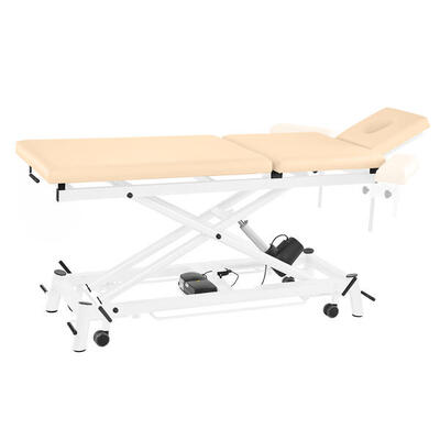 Elektrische Therapieliege Ecofresh 3.0, 80 cm, 3-teilig Elfenbein Weiß