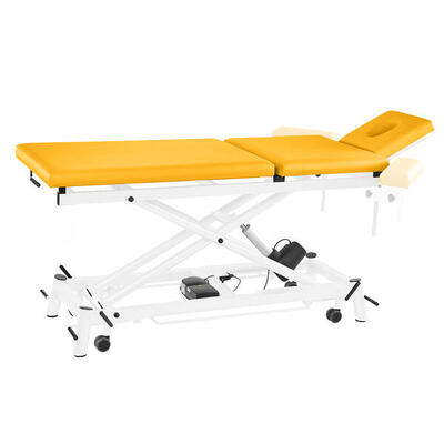 Elektrische Therapieliege Ecofresh 3.0, 80 cm, 3-teilig Safran Weiß