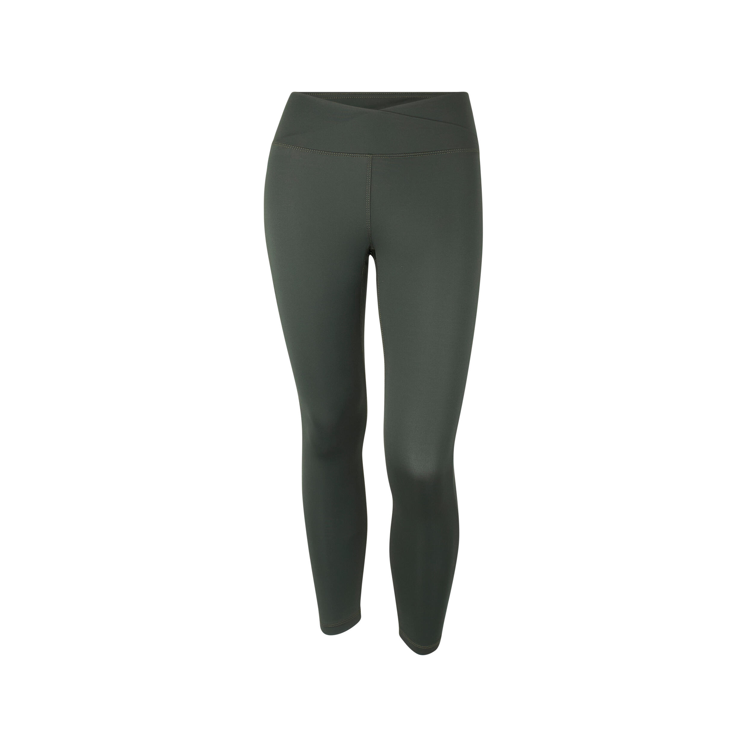Leggings 7/8 vita incrociata in tessuto tecnico 1/3