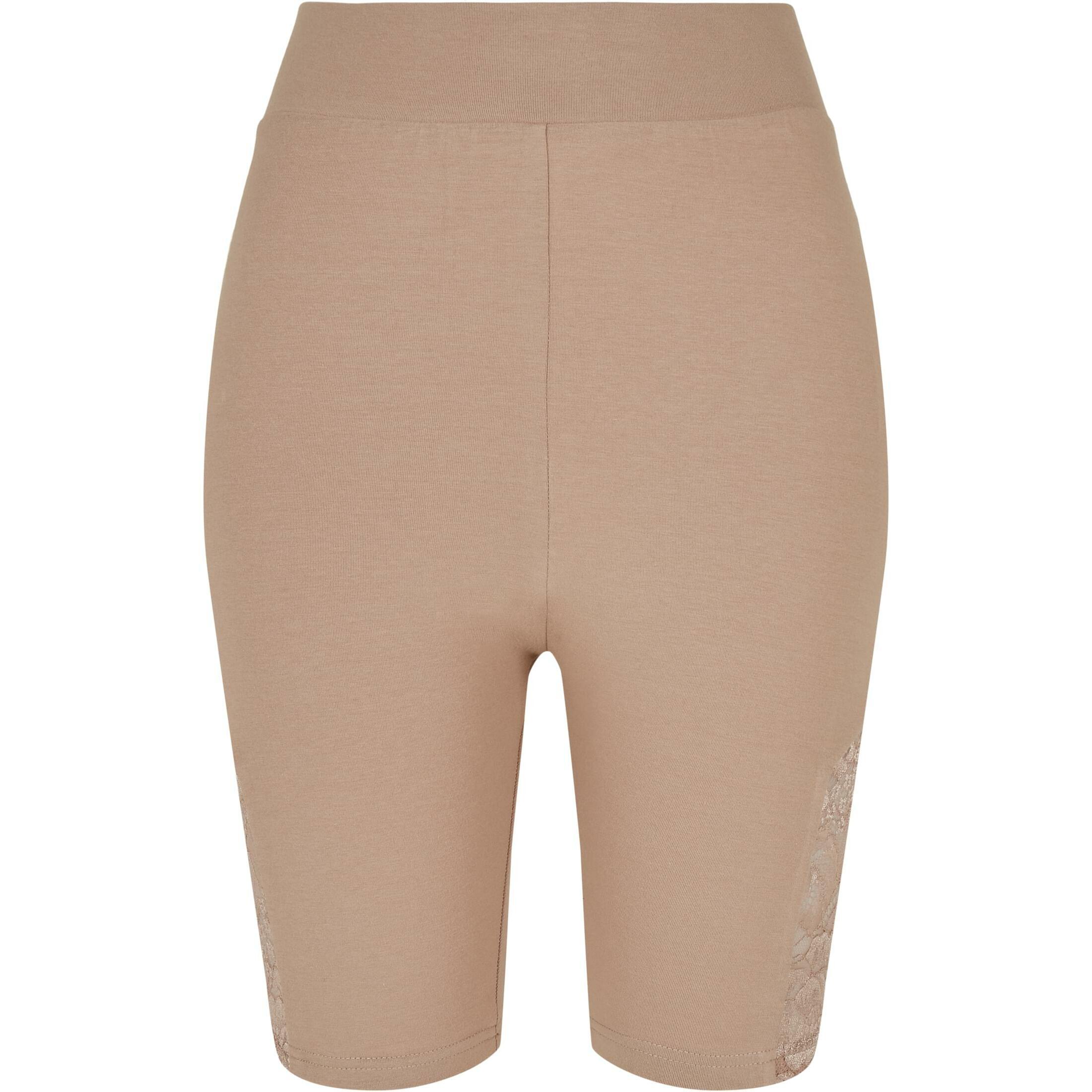 Urban Classics - Cuissard Taille Haute Femme Urban Classics Lace Inset - Cuissard De Running - Marron - Decathlon