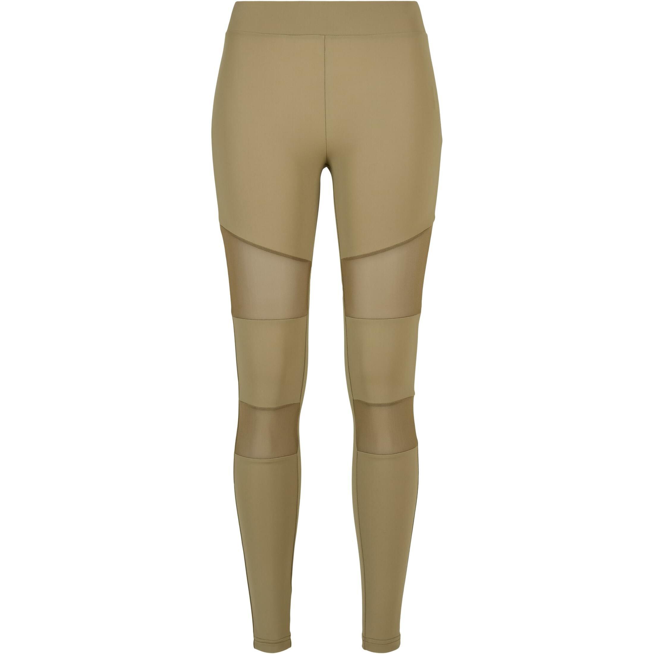 Urban Classics - Legging Femme Urban Classics Tech Mesh Gt - Legging - Vert - Decathlon