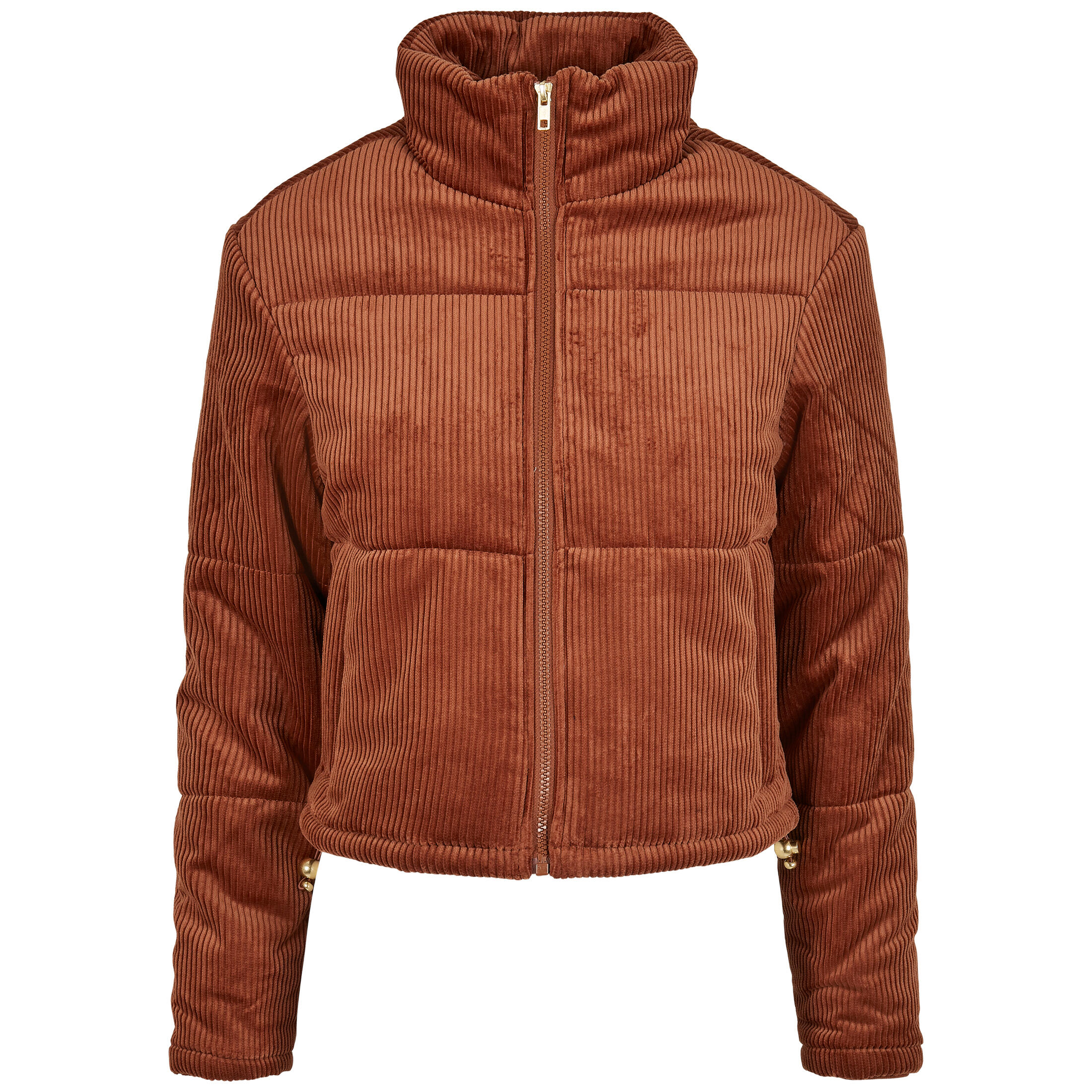 Urban Classics - Veste Femme Urban Classics Corduroy Puffer (grandes Tailles) - Doudoune Synthétique - Orange - Decathlon