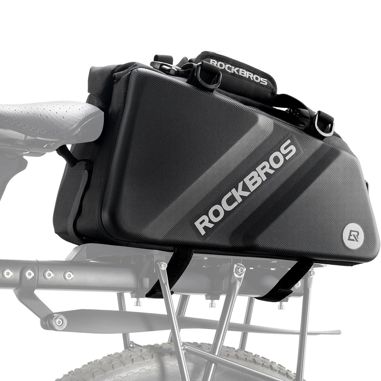 Alforja de bicicleta Rockbros para portaequipajes 11,6 L - Negro 4/7
