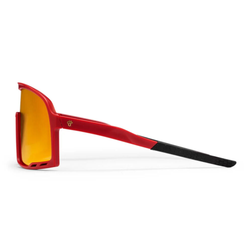 CHPO Brand Sunglasses Henrik Burgundy Red Mirror 3/7