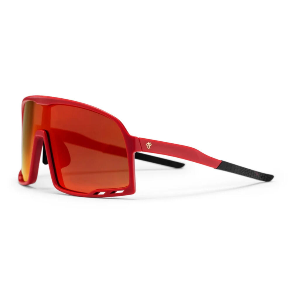 CHPO Brand Sunglasses Henrik Burgundy Red Mirror 2/7