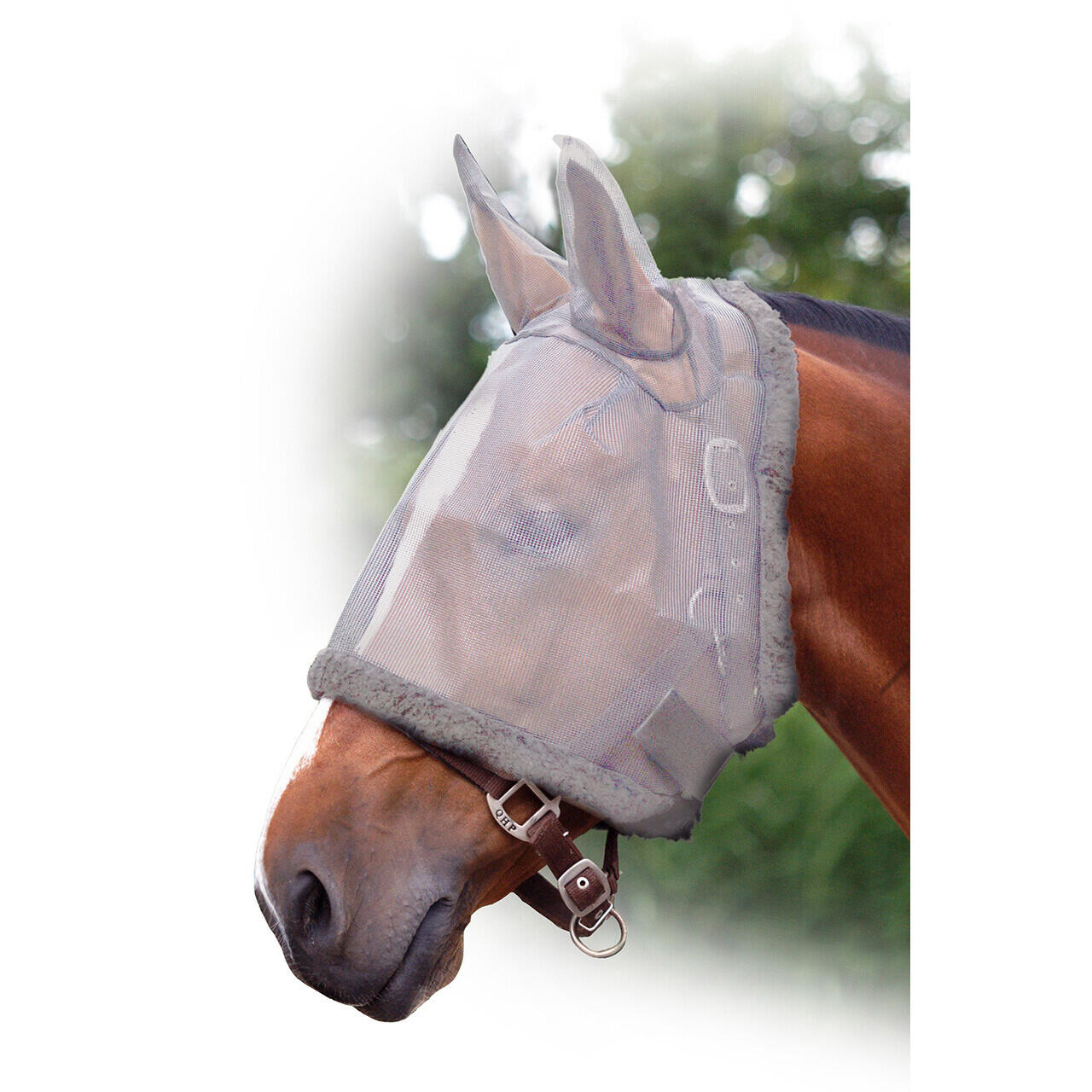 Qhp - Masque Anti-mouches Pour Cheval Q-essentials Fly - Masque Anti Mouche - Gris - Decathlon