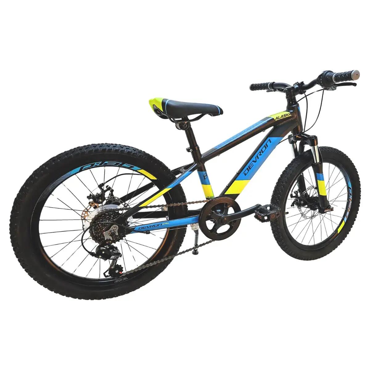 Bicicleta Copii Devron Alaska - 20 Inch, Negru-Albastru 3/7