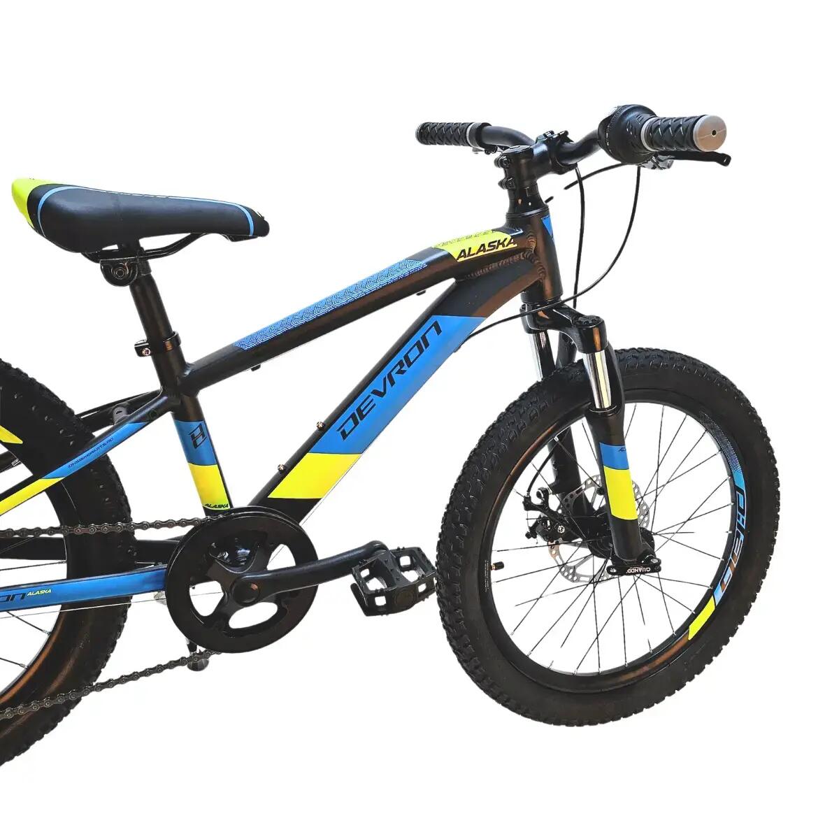 Bicicleta Copii Devron Alaska - 20 Inch, Negru-Albastru 4/7