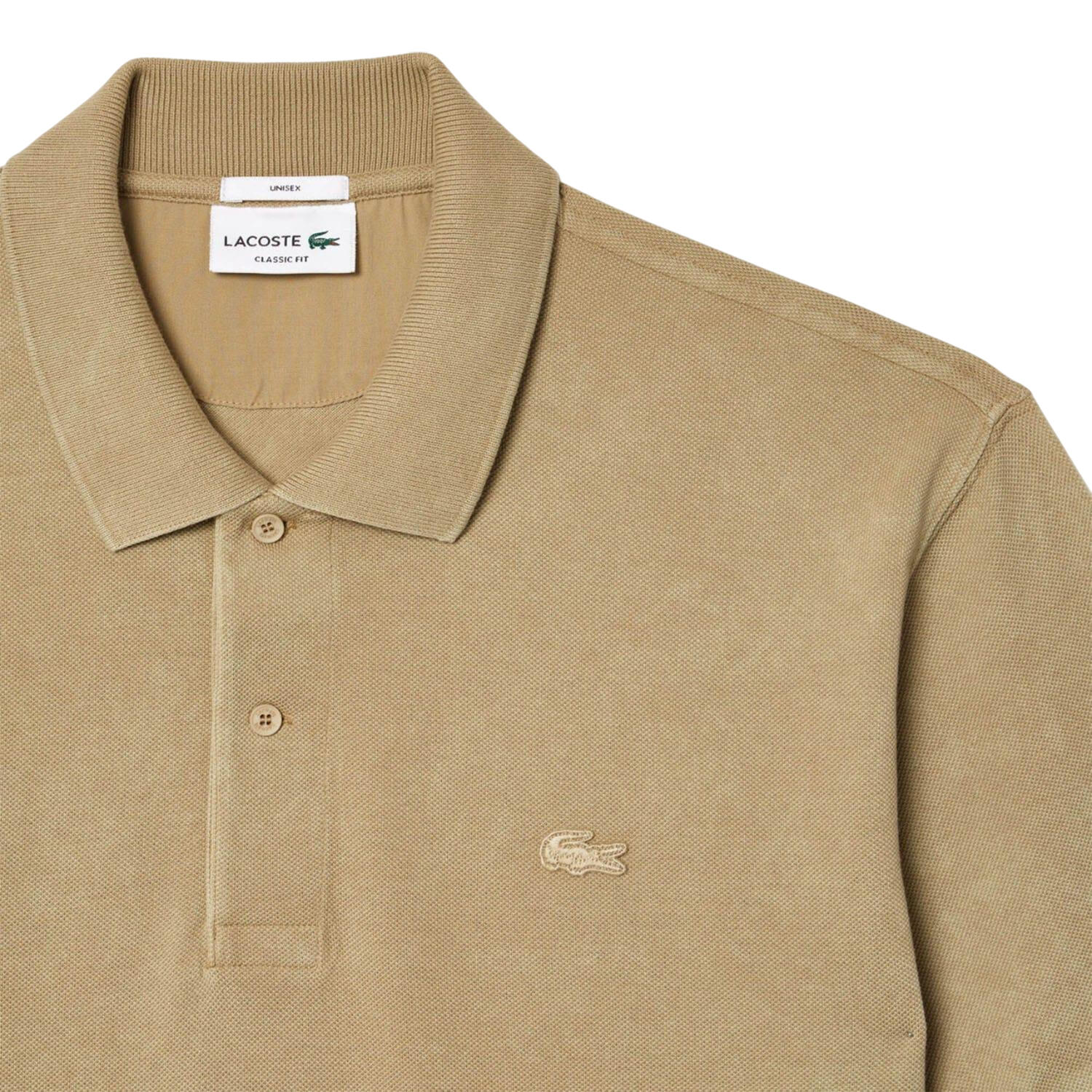 Unisex Adult Orginal L.12.12 Washed Classic Polo Shirt (Beige) 3/4
