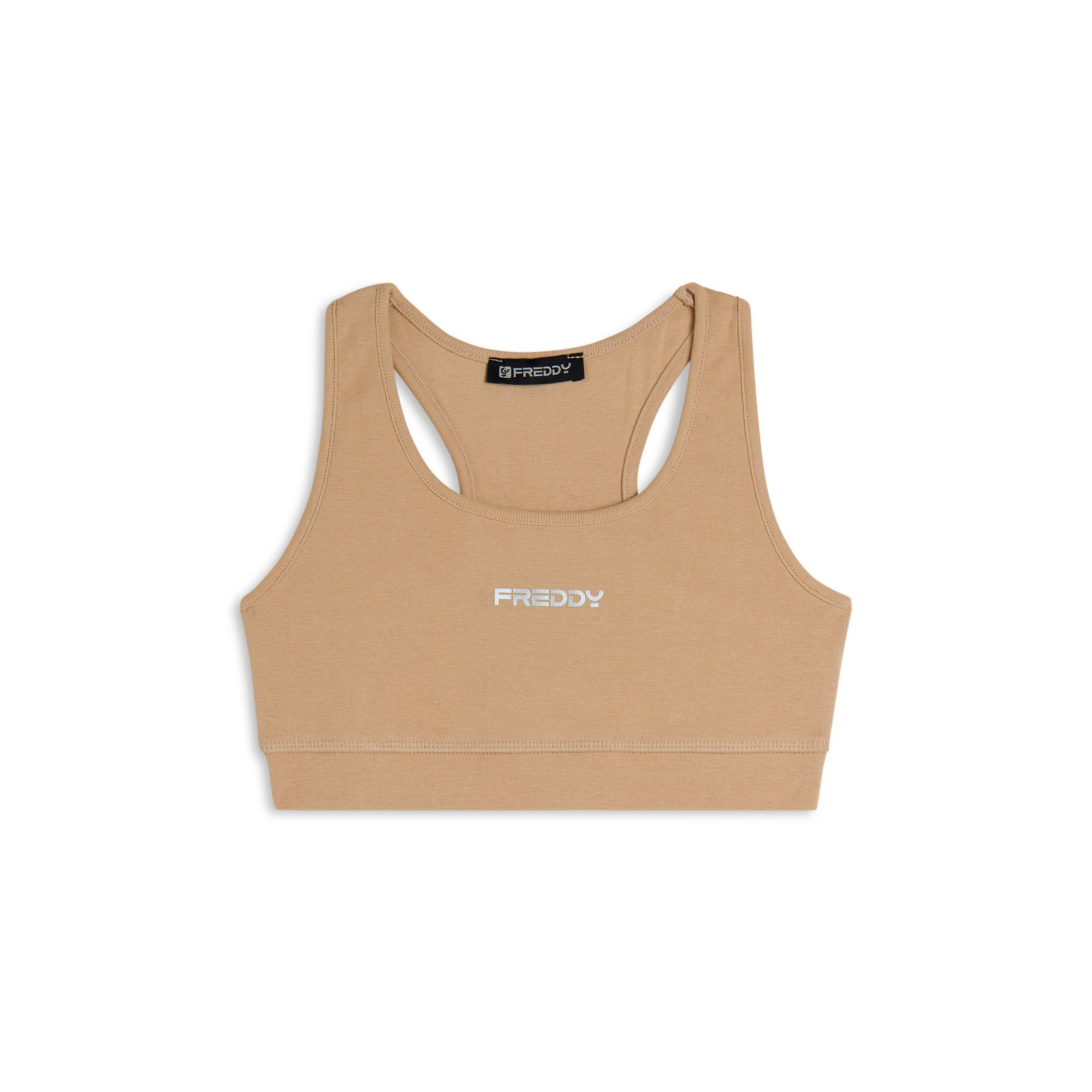 Freddy - Haut De Sport En Jersey Épais Avec Dos Nageur Et Bande Élastique - Brassière - Blanc - 40 M - Decathlon