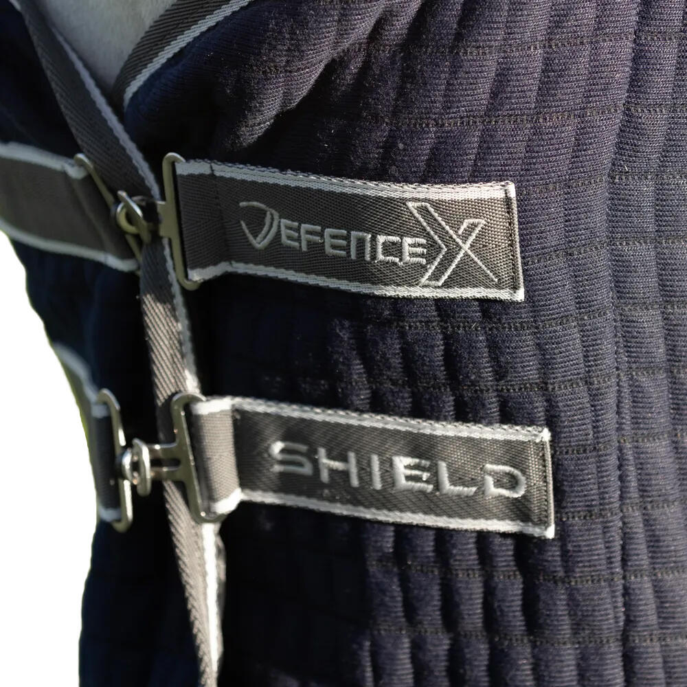 DefenceX Shield StandardNeck Thermal Horse Fleece Rug (Navy) 2/4