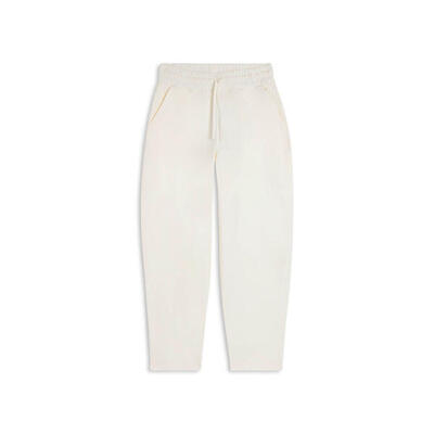 Pantaloni cropped in felpa di cotone tinto effetto vintage