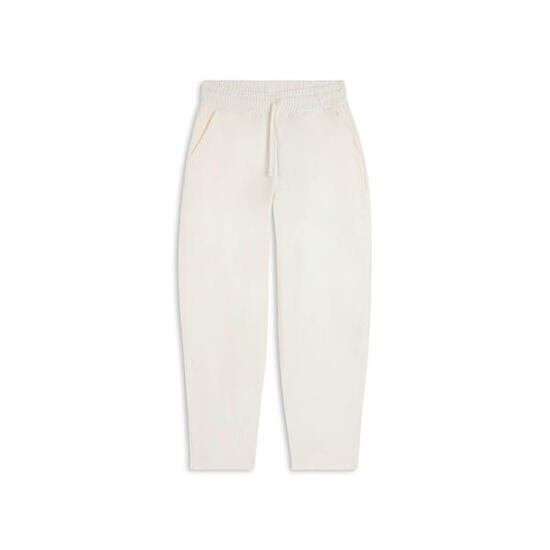 Pantaloni cropped in felpa di cotone tinto effetto vintage