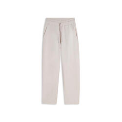Pantalon court en molleton de coton et modal élastique teinté